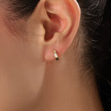 Pear Lab Diamond Vermeil Hoop Earrings