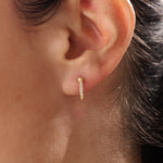 14k Gold Arrow Dangle Vermeil Earrings - BRENNMORE 