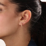 14k Gold Arrow Dangle Vermeil Earrings - BRENNMORE 