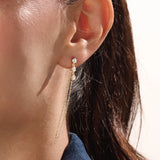 14k Gold Dangle Chain Vermeil Earrings - BRENNMORE 