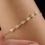 Sparkling 14k Gold Vermeil Bracelet - BRENNMORE 