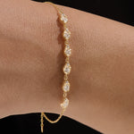 Sparkling 14k Gold Vermeil Bracelet - BRENNMORE 