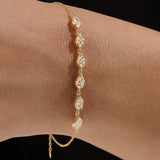 Sparkling 14k Gold Vermeil Bracelet - BRENNMORE 