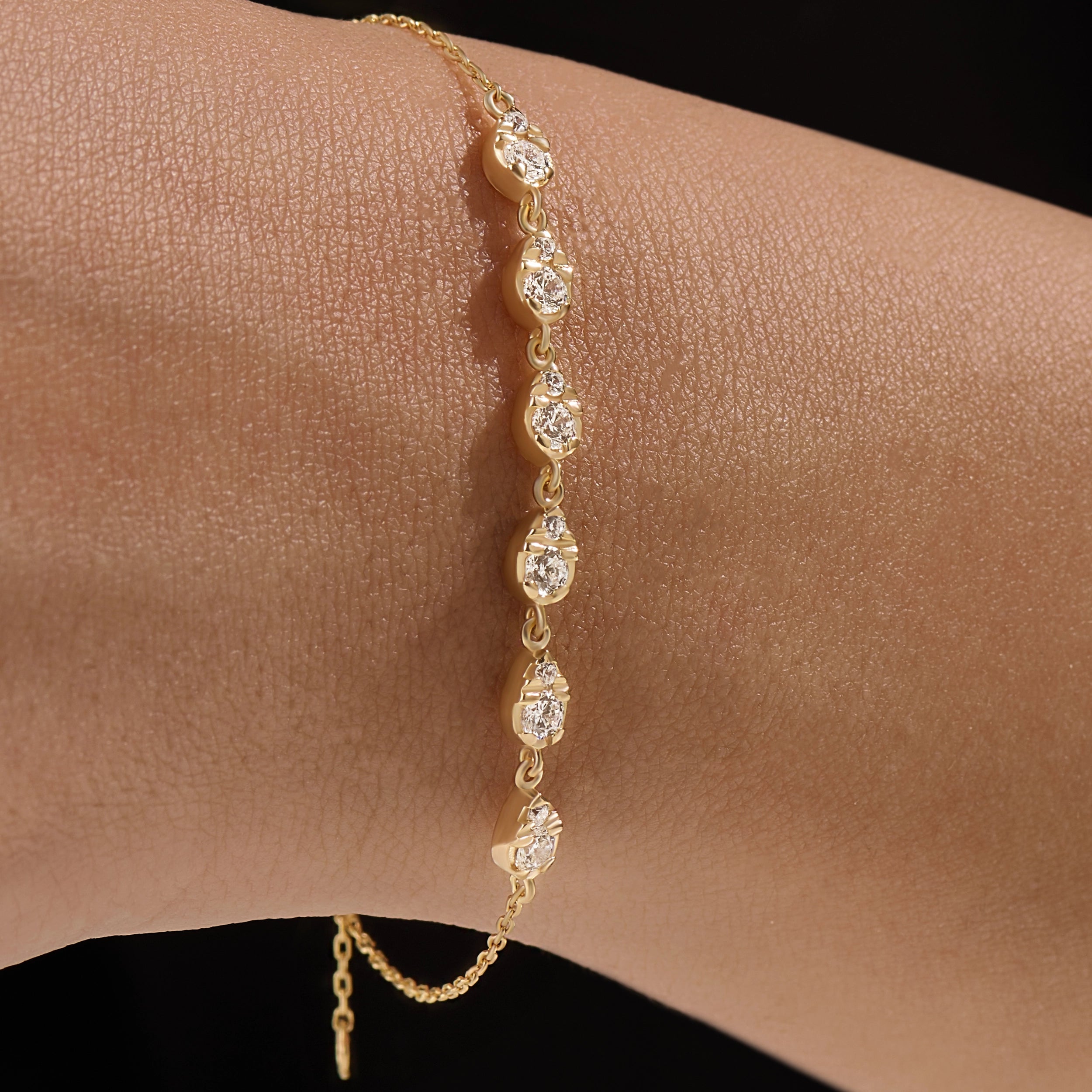 Sparkling 14k Gold Vermeil Bracelet - BRENNMORE 