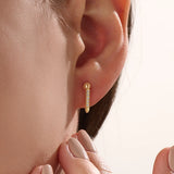 14k Gold Arrow Dangle Vermeil Earrings - BRENNMORE 