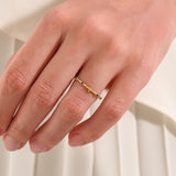 14k Gold Sapphire Rosary Ring - BRENNMORE 