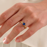 Oval Sapphire Engagement Ring - BRENNMORE 