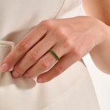 Baguette Emerald Wedding Ring - BRENNMORE