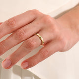 Vintage Emerald Wedding Band - BRENNMORE 