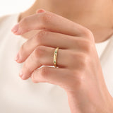 Vintage Emerald Wedding Band - BRENNMORE 