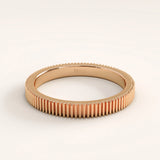 Lined Band 14k Gold Vermeil Ring