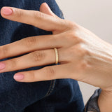 Patterned Band 14k Gold Vermeil Ring