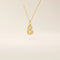 Puffy initial letter necklace crafted in 14k solid gold with a soft, dimensional finish. A modern personalized piece ideal for everyday layering.