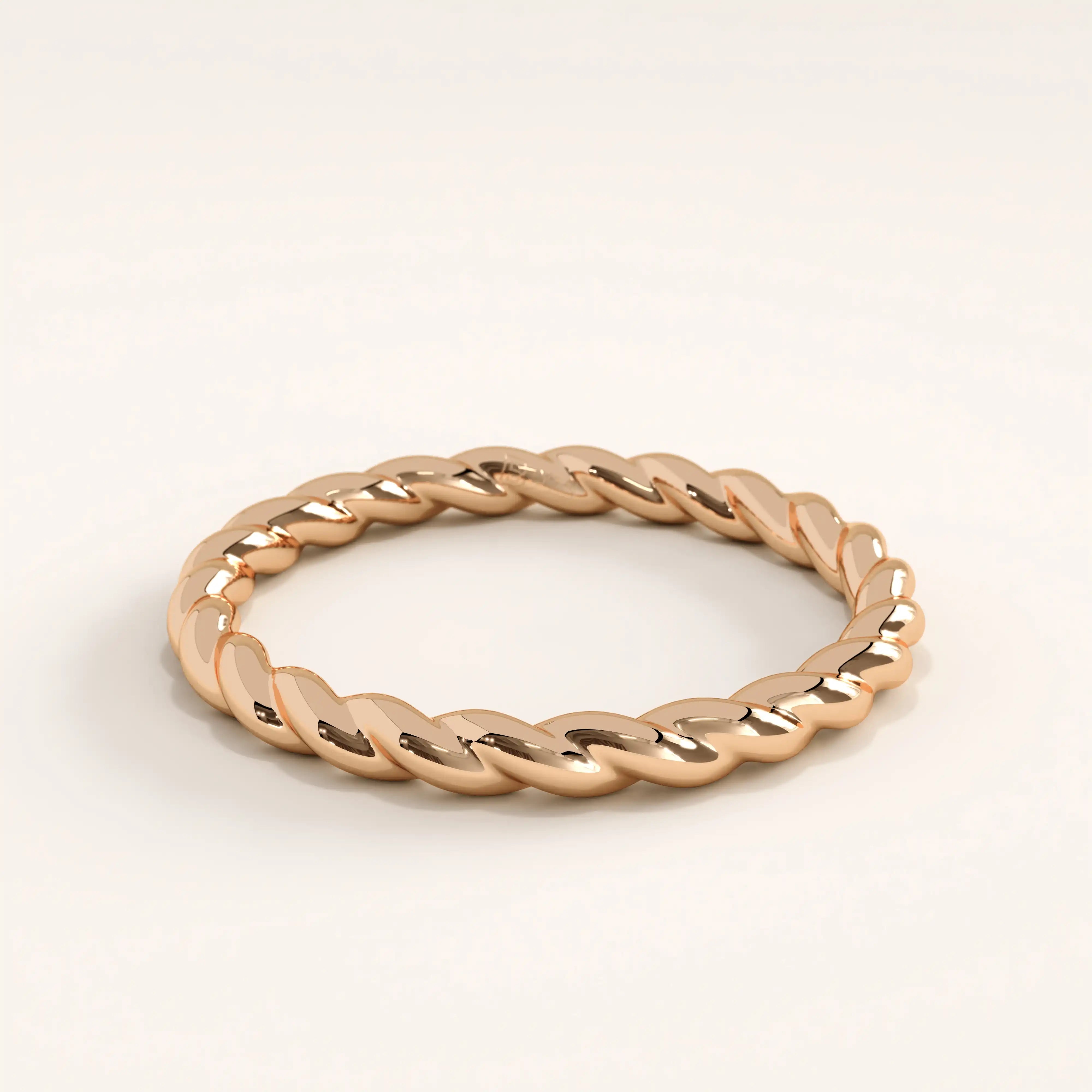 Twisted Rope 14k Gold Vermeil Ring