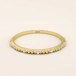 Ultra thin 14k solid gold stacking ring with a delicate beaded band texture. Minimalist and perfect for layering.