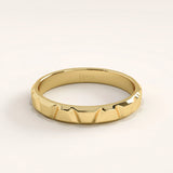 Unique Wedding Band 14k Gold Vermeil Ring