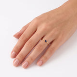 Lab Sapphire Trio Promise Ring