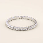 14K SOLID GOLD UNISEX BRAIDED WHEAT SLIM BAND WEDDING RING