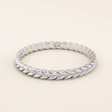 14K SOLID GOLD UNISEX BRAIDED WHEAT SLIM BAND WEDDING RING