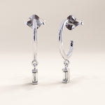 Baguette Lab Diamond Hoops for Women - BRENNMORE 