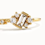 Lab Diamond Baguette Promise Ring - view 4