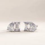 14k Gold Toi et Moi Vermeil Earrings