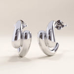 Vermeil Unique Drop Stud Earrings - BRENNMORE 