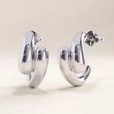 Vermeil Unique Drop Stud Earrings - BRENNMORE 