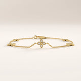 Clover 14k Gold Vermeil Bracelet
