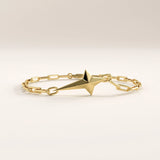 14k Gold Cross Vermeil Bracelet