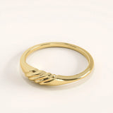 14k Gold Small Signet Vermeil Ring