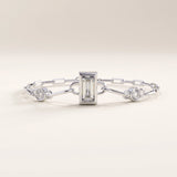 14k Gold Baguette Lab Diamond Vermeil Bracelet