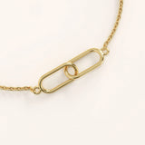 14k Gold Interlocked Vermeil Bracelet