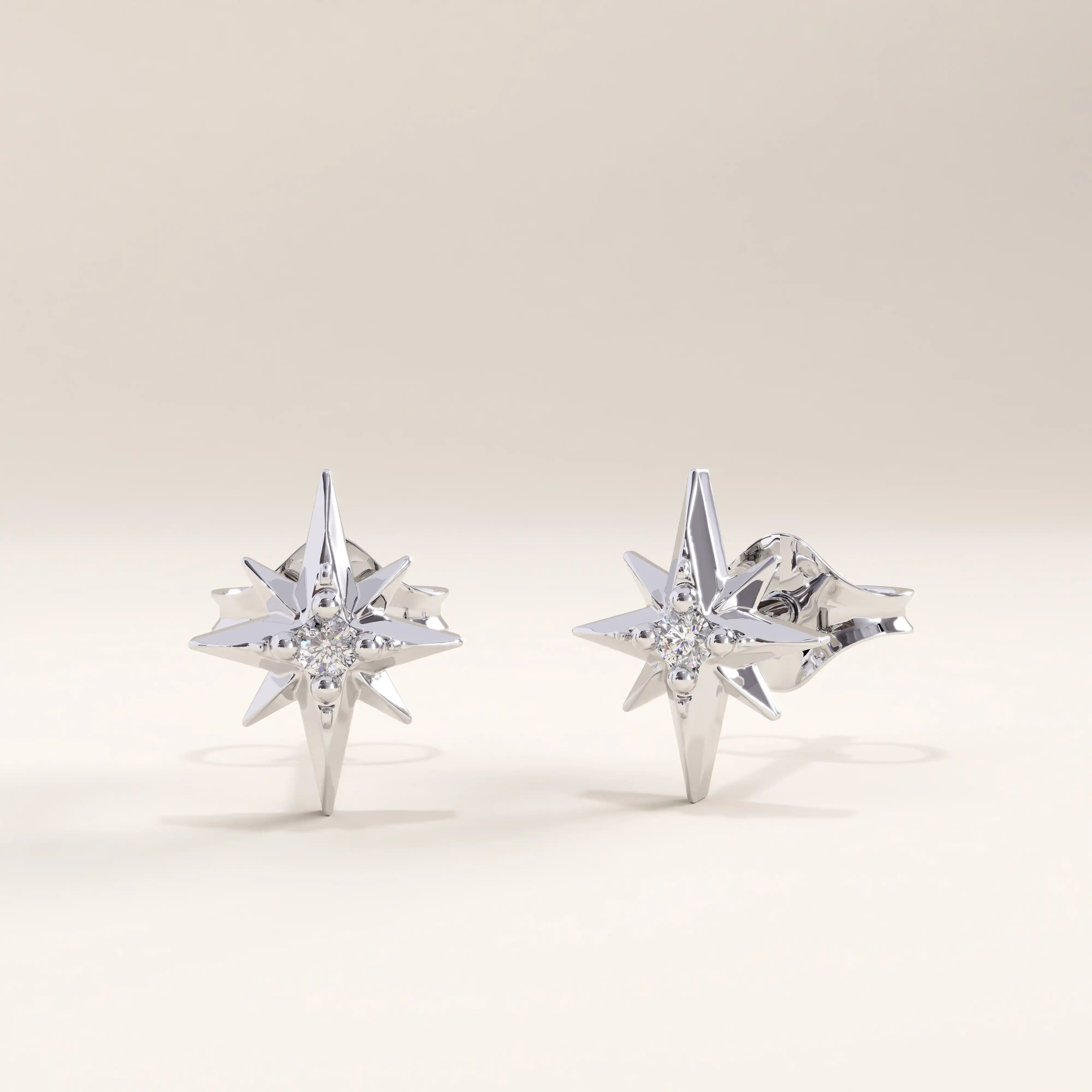 Vermeil Star Stud Earrings