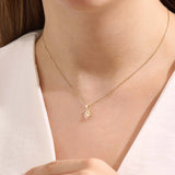 Libra Pink Tourmaline Pendant Necklace