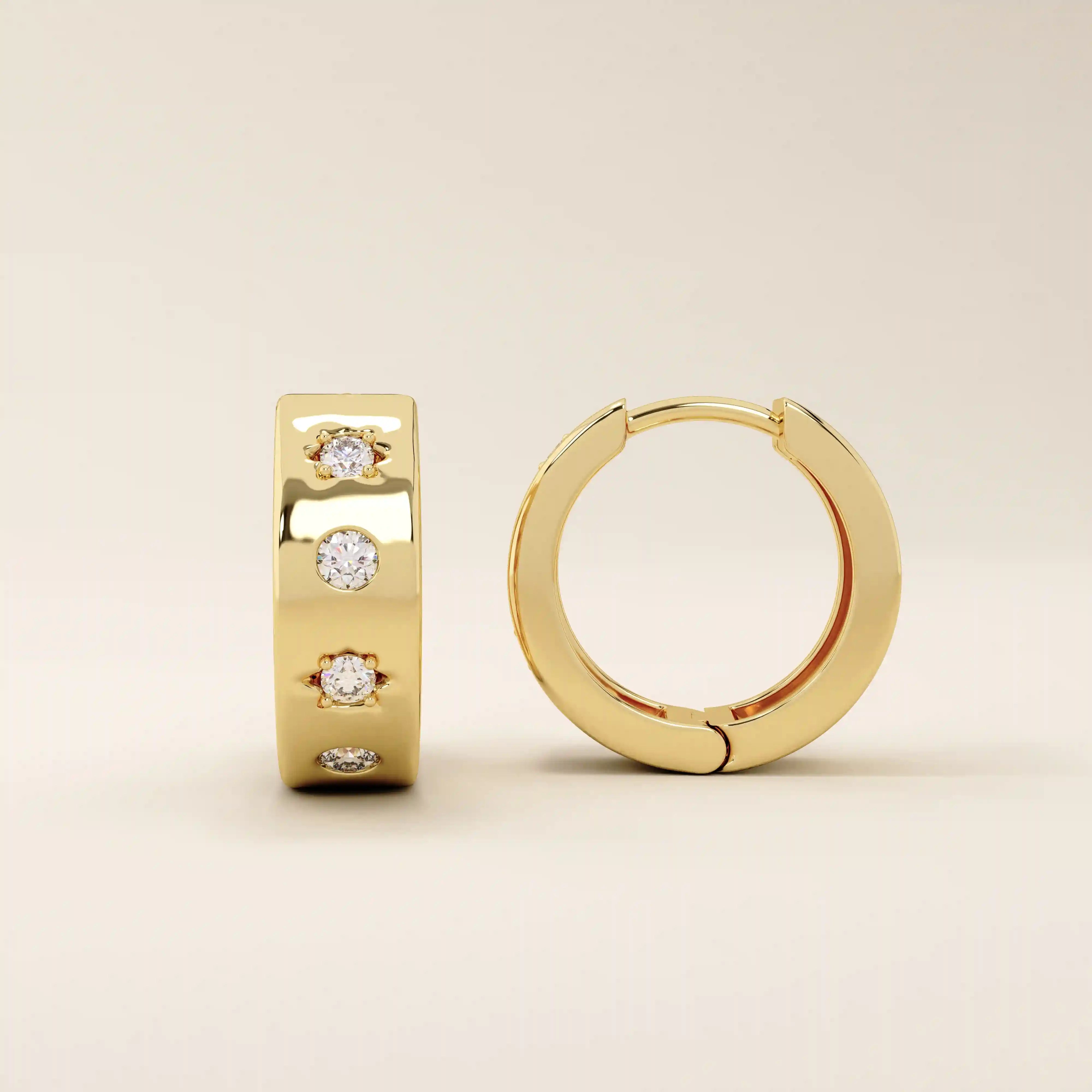 CELESTIAL DOME EARRING IN GOLD