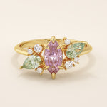 Lilac Chalcedony Engagement Ring - BRENNMORE 