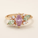 Lilac Chalcedony Engagement Ring - BRENNMORE 