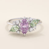 Lilac Chalcedony Engagement Ring - BRENNMORE 