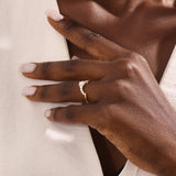 Baguette Lab Diamond Arch Curve Ring