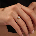 1 CTW CUSHION CUT MOISSANITE WITH TWISTED ACCENTED BAND SOLITAIRE ENGAGEMENT RING IN 14K SOLID GOLD FOR WOMEN