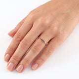 Sapphire Slim Stacking Ring