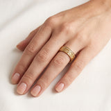 Lab Diamond Flower Wedding Band