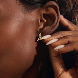 14k Gold Cluster Studs