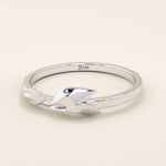 14K SOLID GOLD NATURE INSPIRED REALISTIC LEAF VINE WEDDING RING FOR WOMEN