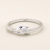 14K SOLID GOLD NATURE INSPIRED REALISTIC LEAF VINE WEDDING RING FOR WOMEN