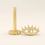 PLAIN EVIL EYE PIERCING IN 14K SOLID GOLD