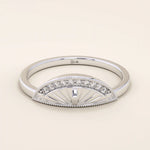 HALF SUNDIAL SIGNET RING IN GOLD