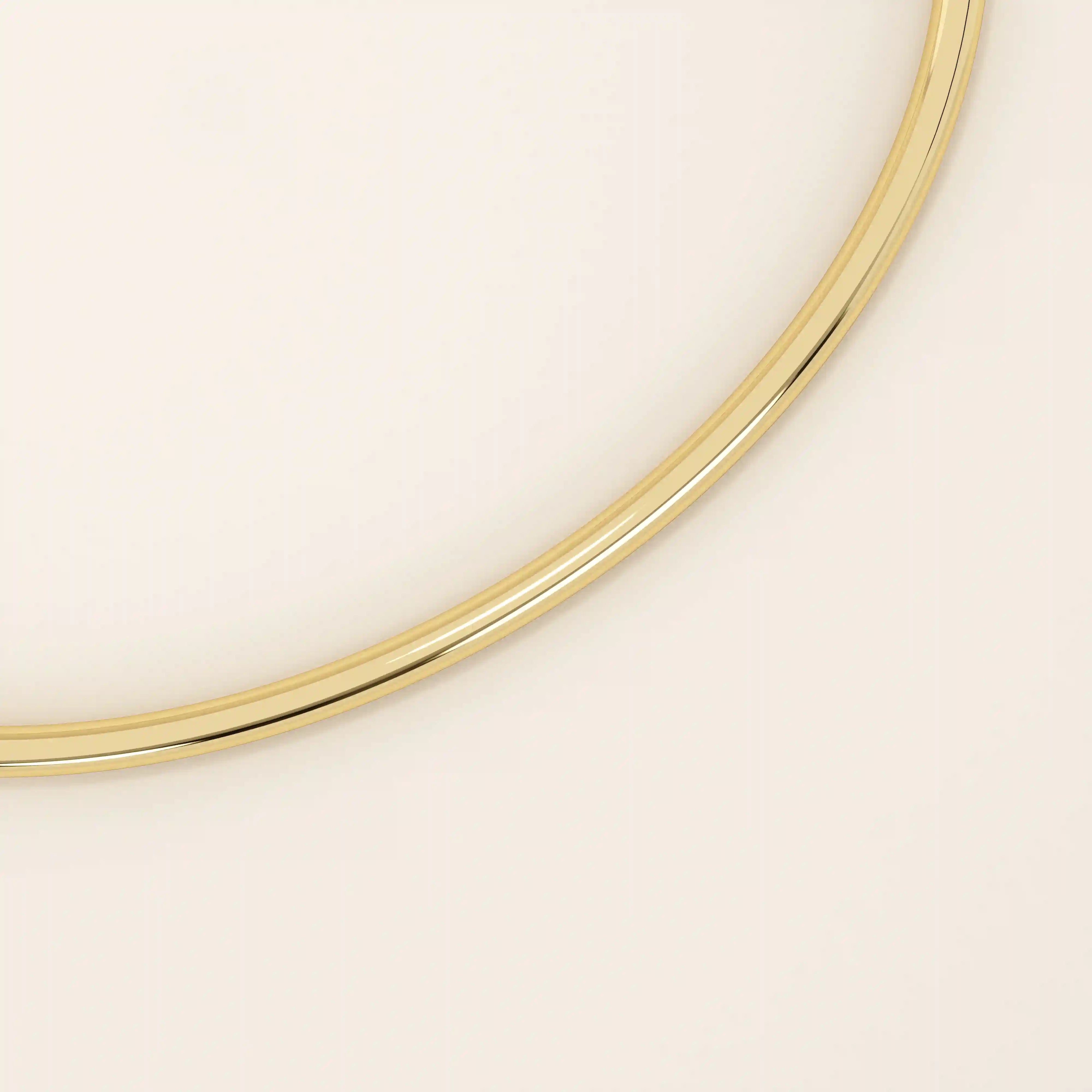 14k solid gold plain hinged bangle bracelet for women
