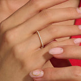 Lab Diamond Eternity Ring in Gold